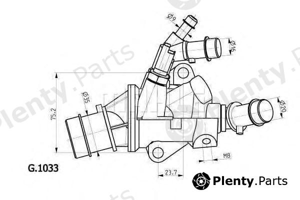  BEHR THERMOT-TRONIK part TI14888 Thermostat, coolant