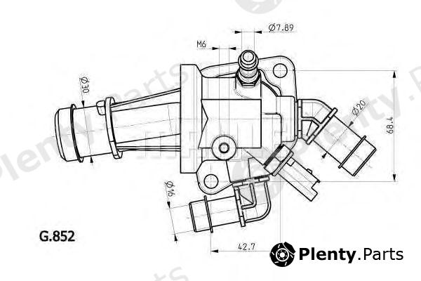  BEHR THERMOT-TRONIK part TI16488 Thermostat, coolant