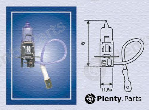  MAGNETI MARELLI part 002554100000 Bulb, fog light; Bulb