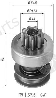  MAGNETI MARELLI part 940113020051 Pinion, starter