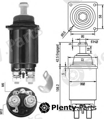  MAGNETI MARELLI part 940113050312 Solenoid Switch, starter