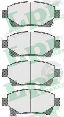  LPR part 05P1602 Brake Pad Set, disc brake