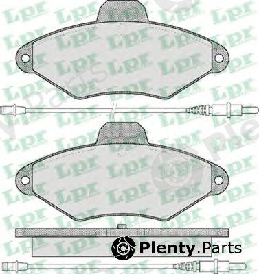  LPR part 05P487 Brake Pad Set, disc brake