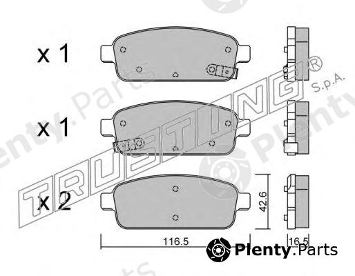  TRUSTING part 857.0 (8570) Brake Pad Set, disc brake