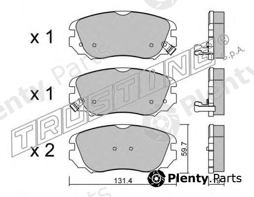  TRUSTING part 858.0 (8580) Brake Pad Set, disc brake