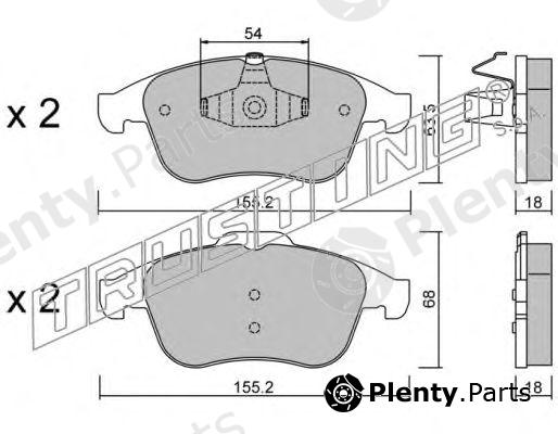  TRUSTING part 819.2 (8192) Brake Pad Set, disc brake