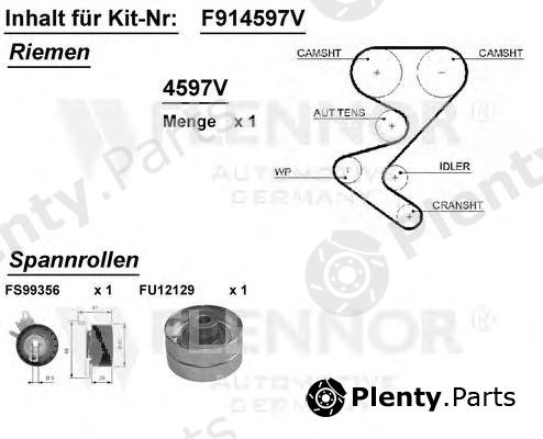  FLENNOR part F914597V Timing Belt Kit