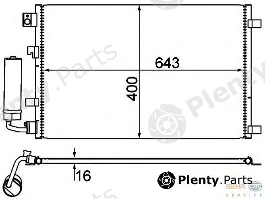  BEHR part 8FC351310-121 (8FC351310121) Condenser, air conditioning