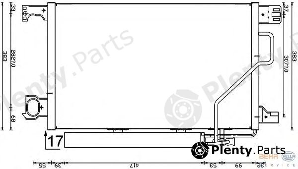  BEHR part 8FC351317-504 (8FC351317504) Condenser, air conditioning