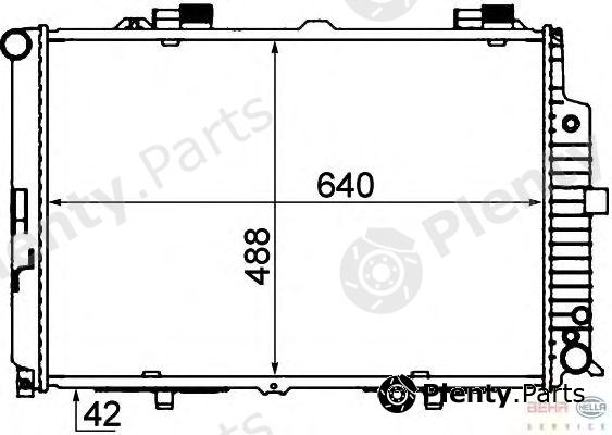  BEHR part 8MK376712-784 (8MK376712784) Radiator, engine cooling