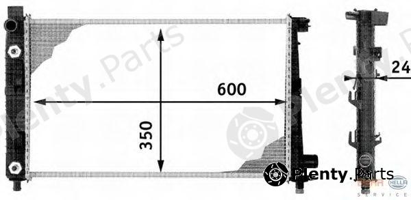  BEHR part 8MK376713-054 (8MK376713054) Radiator, engine cooling