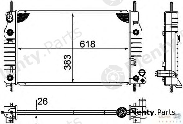  BEHR part 8MK376724-541 (8MK376724541) Radiator, engine cooling