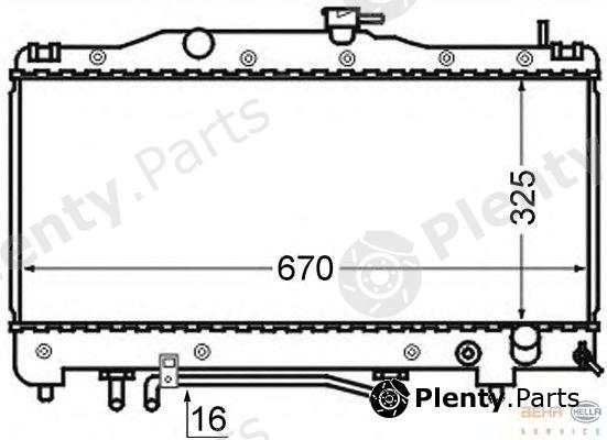  BEHR part 8MK376724-641 (8MK376724641) Radiator, engine cooling
