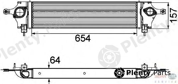 BEHR part 8ML376746611 Intercooler, charger