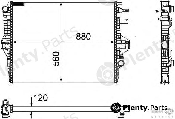  BEHR part 8MK376756341 Radiator, engine cooling