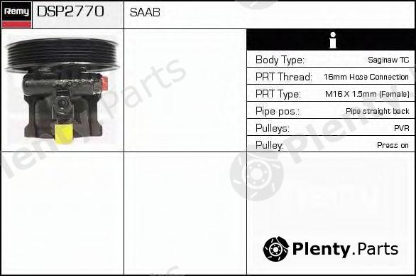  DELCO REMY part DSP2770 Hydraulic Pump, steering system