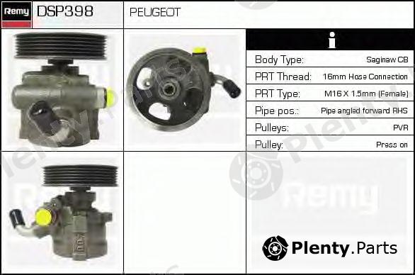  DELCO REMY part DSP398 Hydraulic Pump, steering system