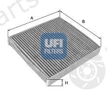  UFI part 54.111.00 (5411100) Filter, interior air