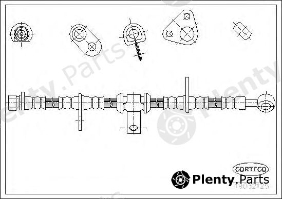  CORTECO part 19032125 Brake Hose