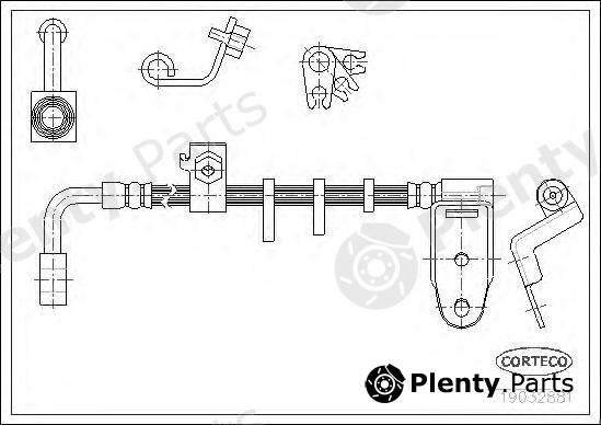  CORTECO part 19032881 Brake Hose