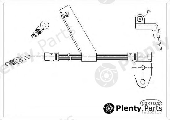 CORTECO part 19035107 Brake Hose