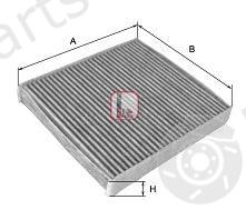  SOFIMA part S4109CA Filter, interior air