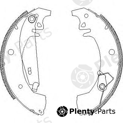  REMSA part 4078.01 (407801) Brake Shoe Set