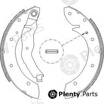  REMSA part 4396.01 (439601) Brake Shoe Set