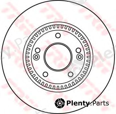  TRW part DF6108S Brake Disc