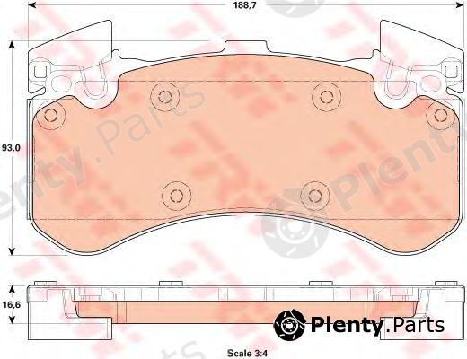  TRW part GDB1911 Brake Pad Set, disc brake