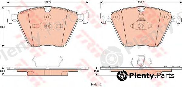  TRW part GDB1915 Brake Pad Set, disc brake