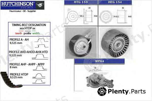  HUTCHINSON part KH190WP64 Water Pump & Timing Belt Kit