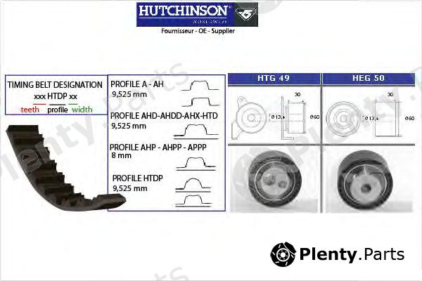  HUTCHINSON part KH72 Timing Belt Kit