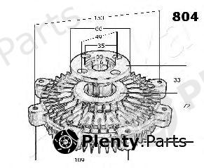  ASHIKA part 36-08-804 (3608804) Clutch, radiator fan