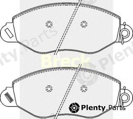  BRECK part 234340070310 Brake Pad Set, disc brake