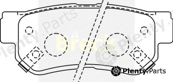  BRECK part 235430070410 Brake Pad Set, disc brake