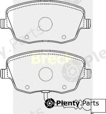  BRECK part 235810070210 Brake Pad Set, disc brake