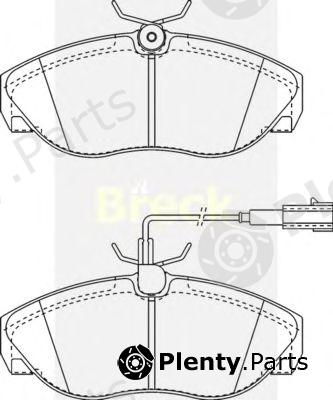  BRECK part 236020070310 Brake Pad Set, disc brake