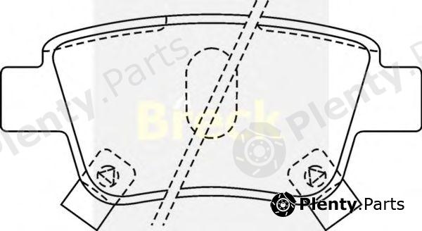  BRECK part 236200070210 Brake Pad Set, disc brake