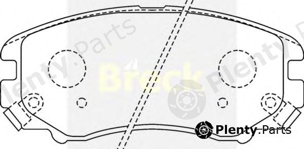  BRECK part 238910070110 Brake Pad Set, disc brake