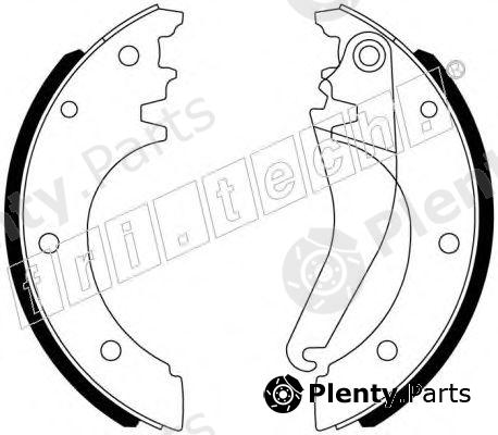  fri.tech. part 1034123 Brake Shoe Set, parking brake