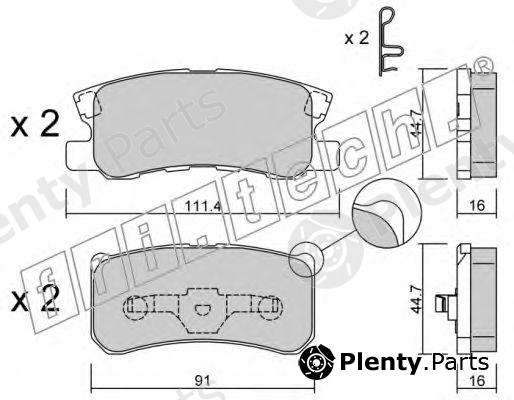  fri.tech. part 4151 Brake Pad Set, disc brake