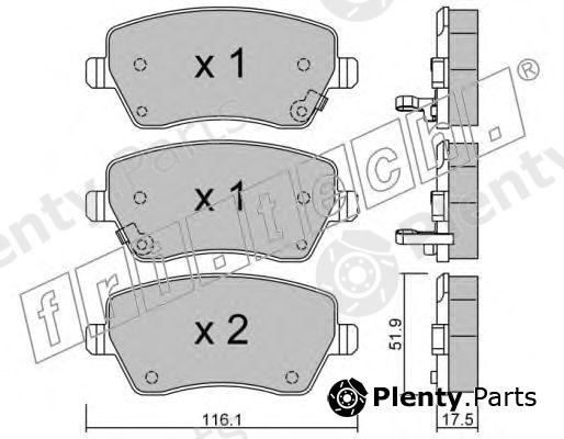  fri.tech. part 5012 Brake Pad Set, disc brake