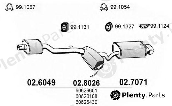  ASSO part 02.8026 (028026) Middle-/End Silencer