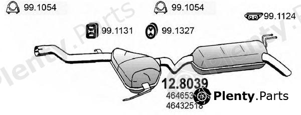  ASSO part 12.8039 (128039) Middle-/End Silencer
