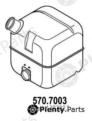  ASSO part 570.7003 (5707003) Middle-/End Silencer