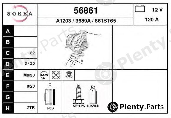  EAI part 56861 Alternator