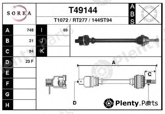  EAI part T49144 Drive Shaft