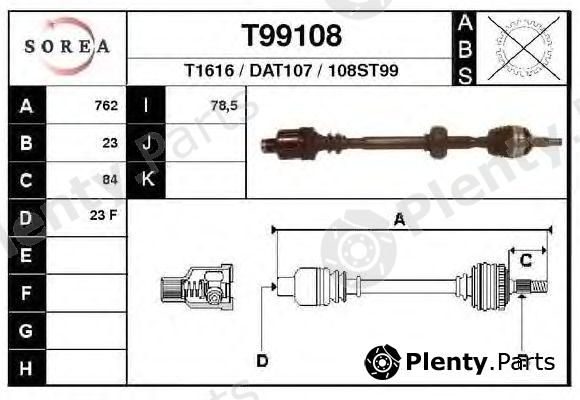  EAI part T99108 Drive Shaft