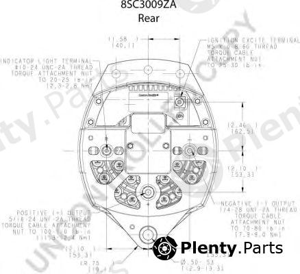  PRESTOLITE ELECTRIC part 8SC3009ZA Alternator